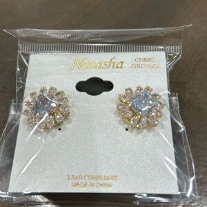 - Natasha NWT CZ Post  Earrings